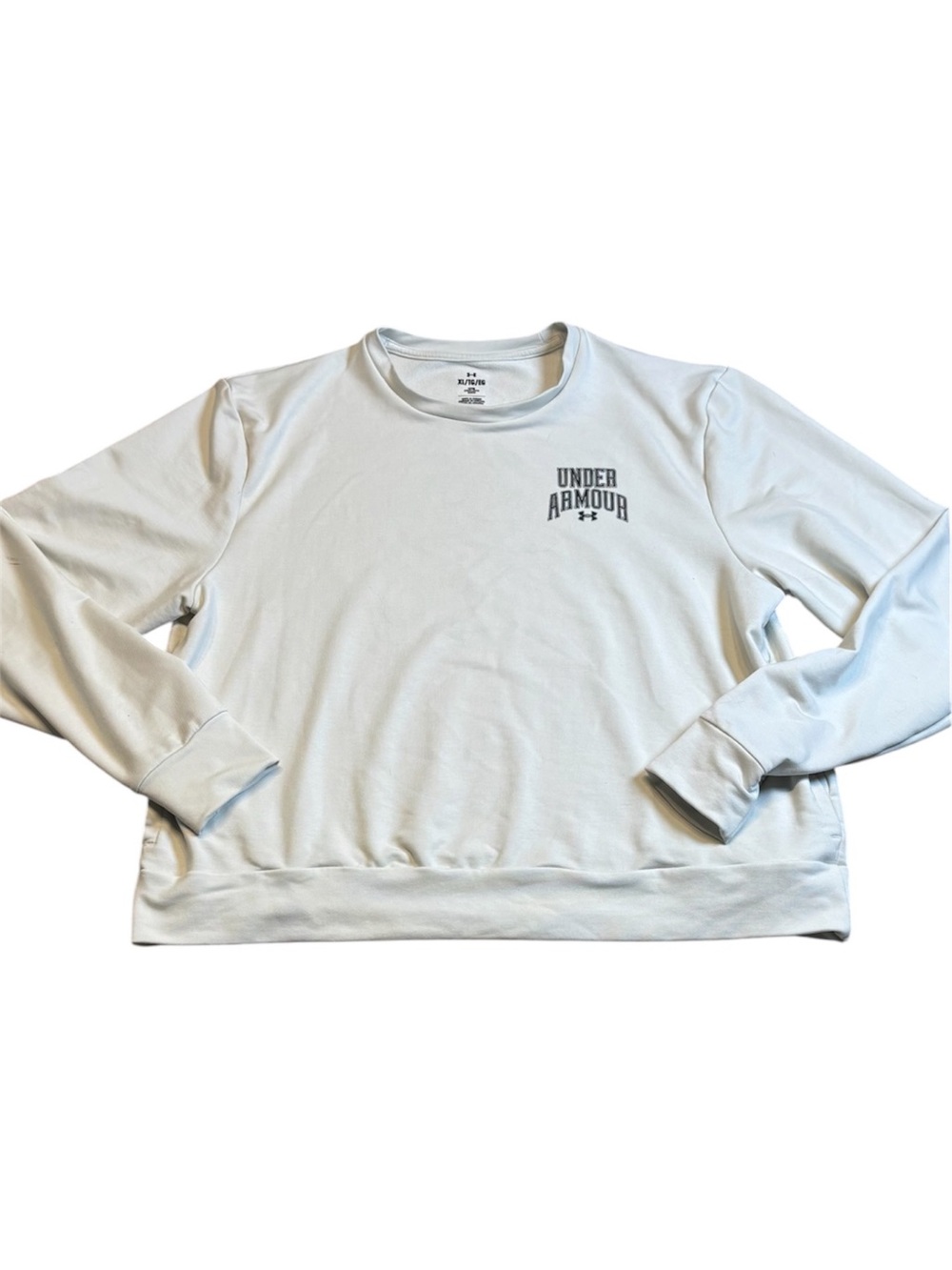 Under Armour UA Rival Terry Oversized Graphic Crewneck Sweatshirt Women’s XL - Picture 2 of 9